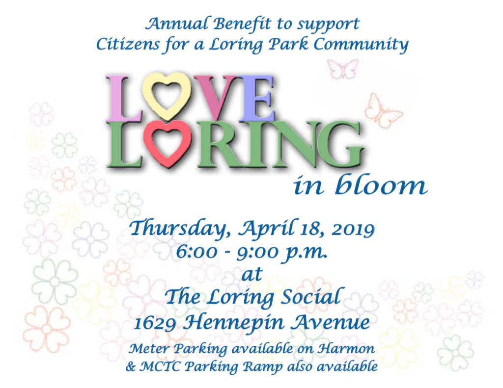 Flyer for the Love Loring in Bloom event