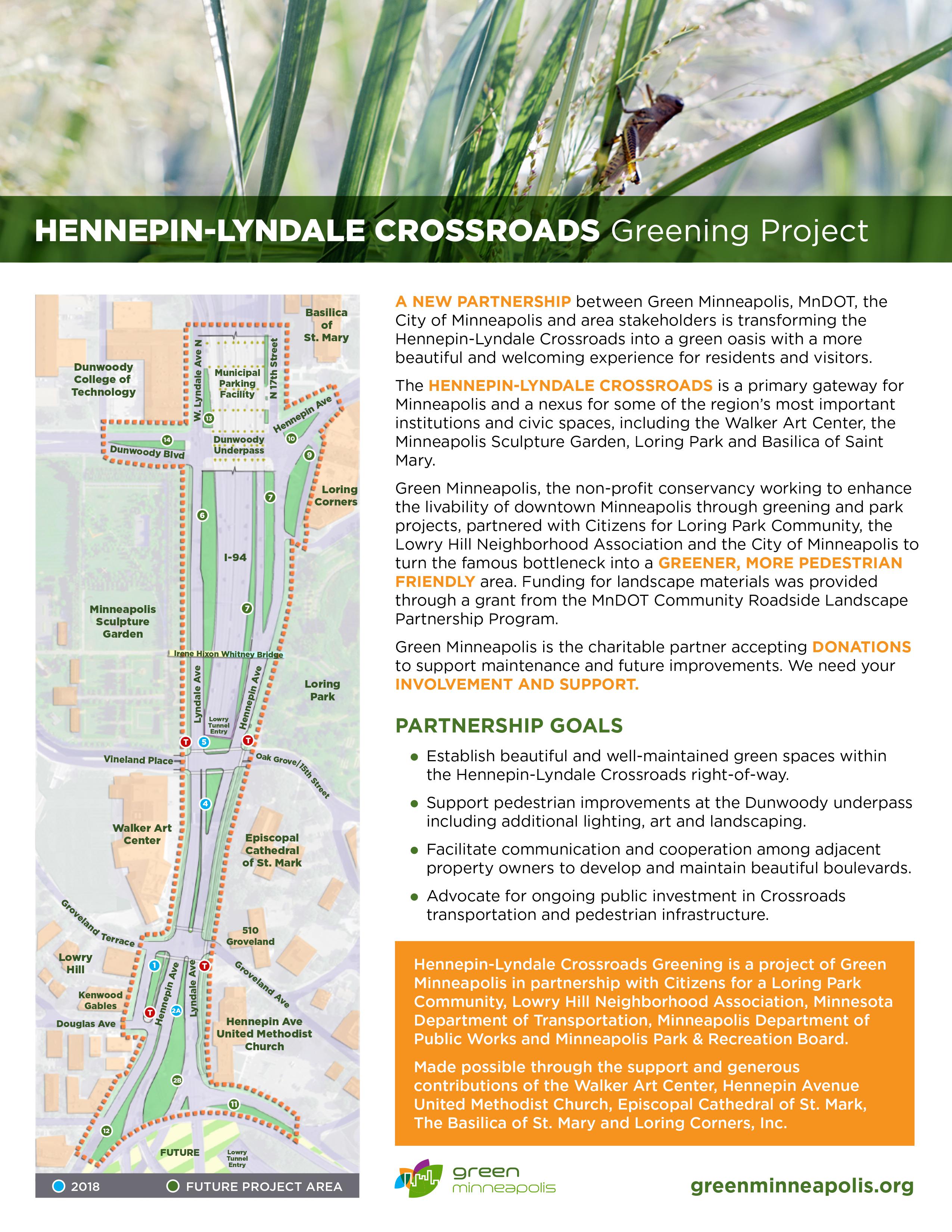 Flyer for Heppenin/Lyndale Public Improvements Project