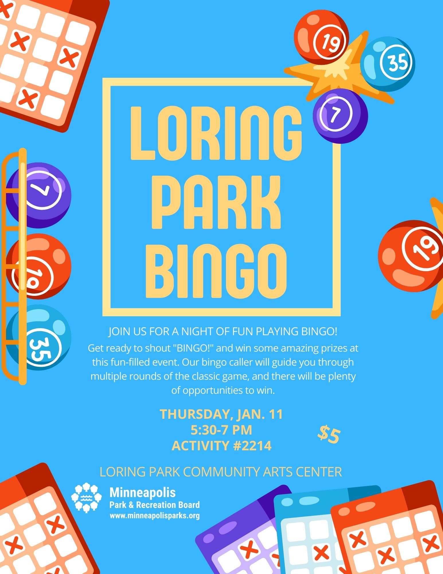 Loring Park Bingo