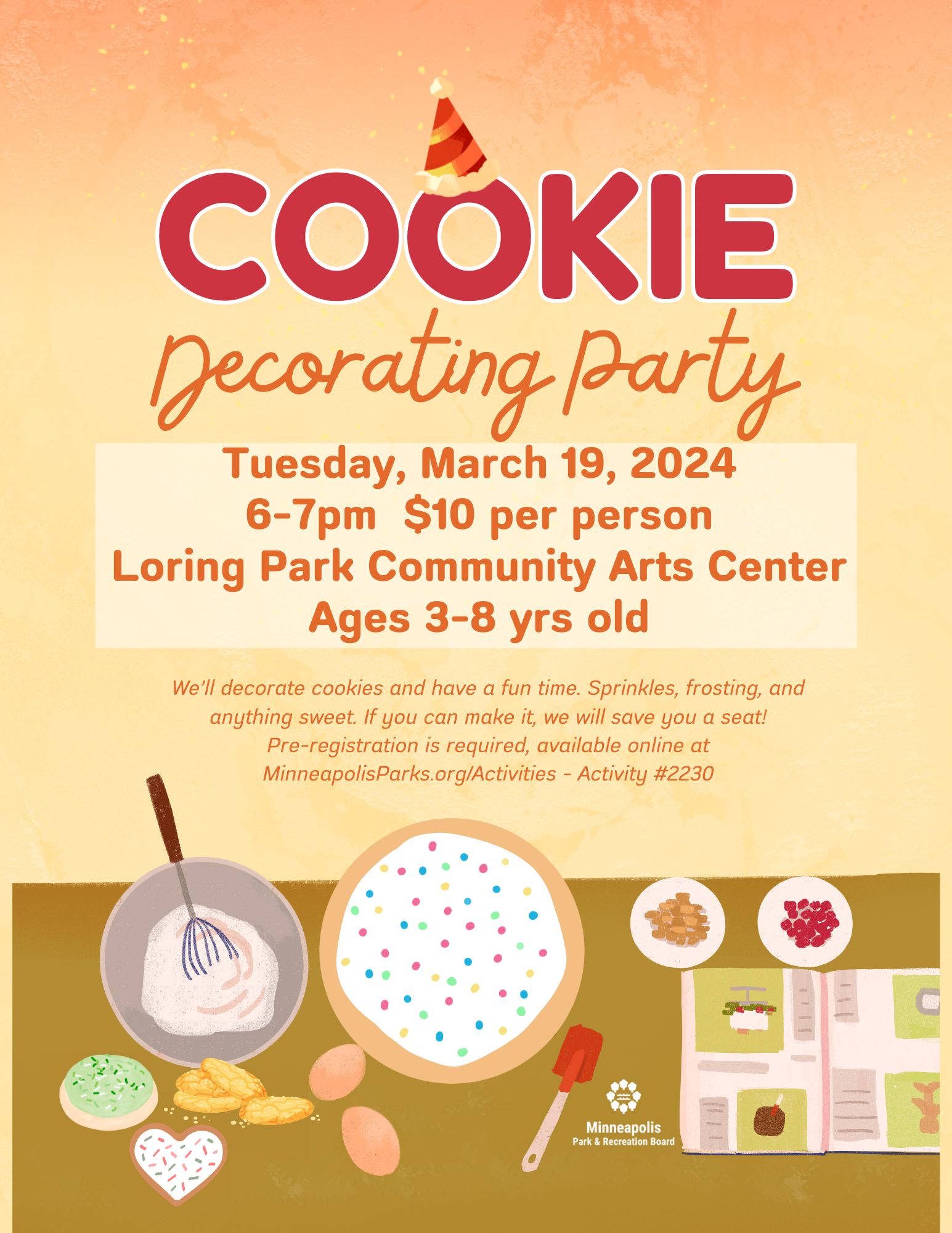 Cookie Decorating Party at Loring Park