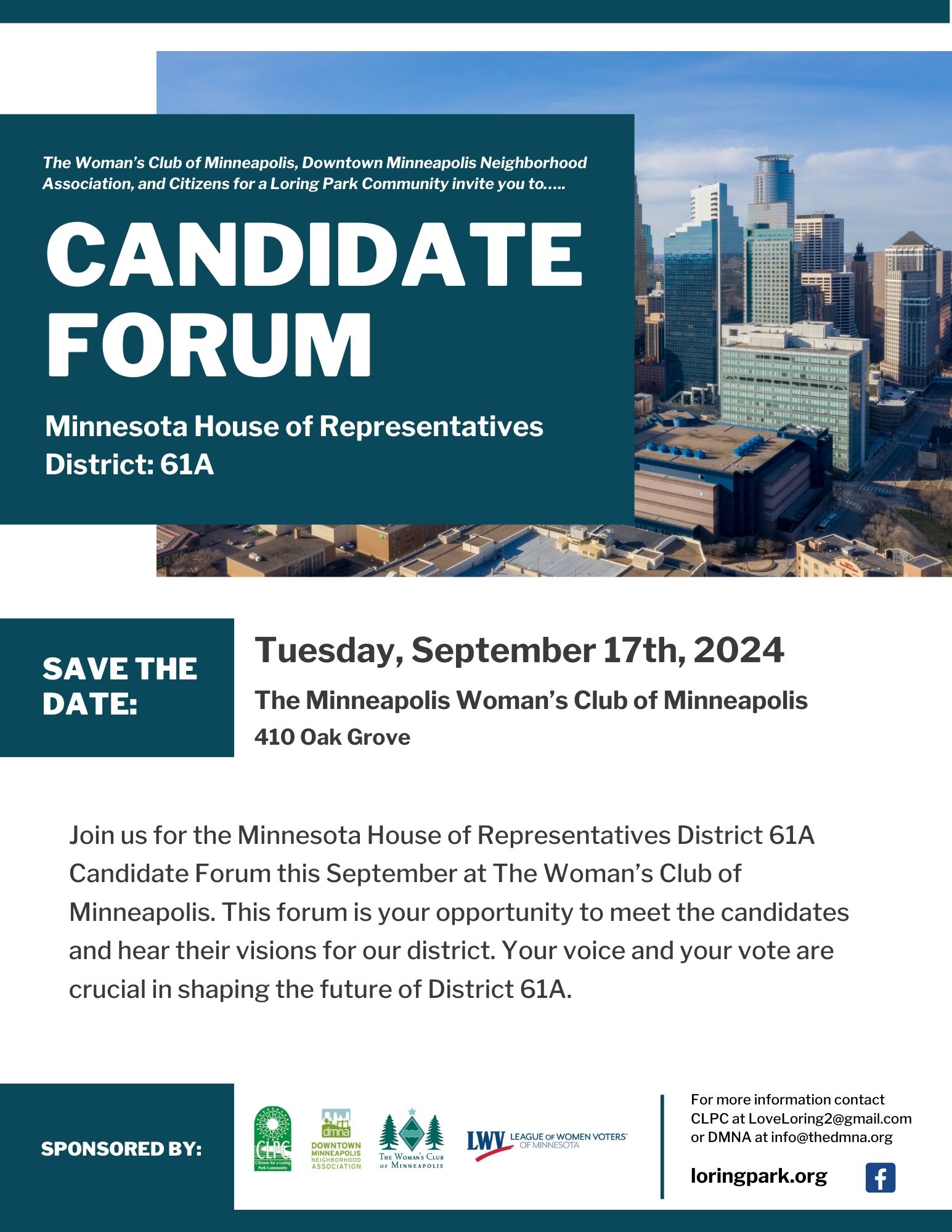 Candidate Forum: MN House of Representatives District 61A