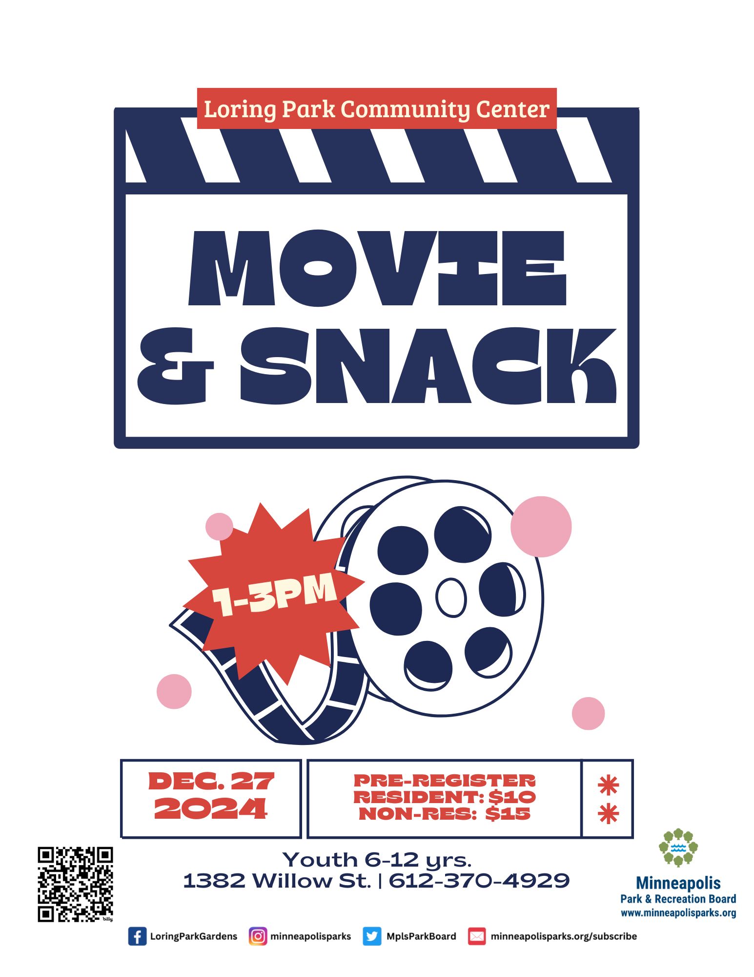 Loring Park Youth Movie & Snack