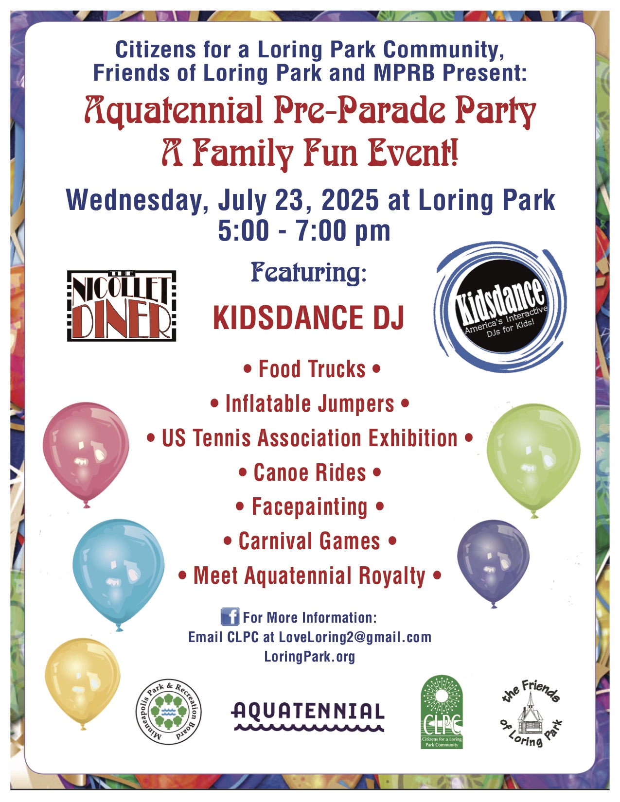 Cancelled Due to Weather - Aquatennial Pre-Parade Party