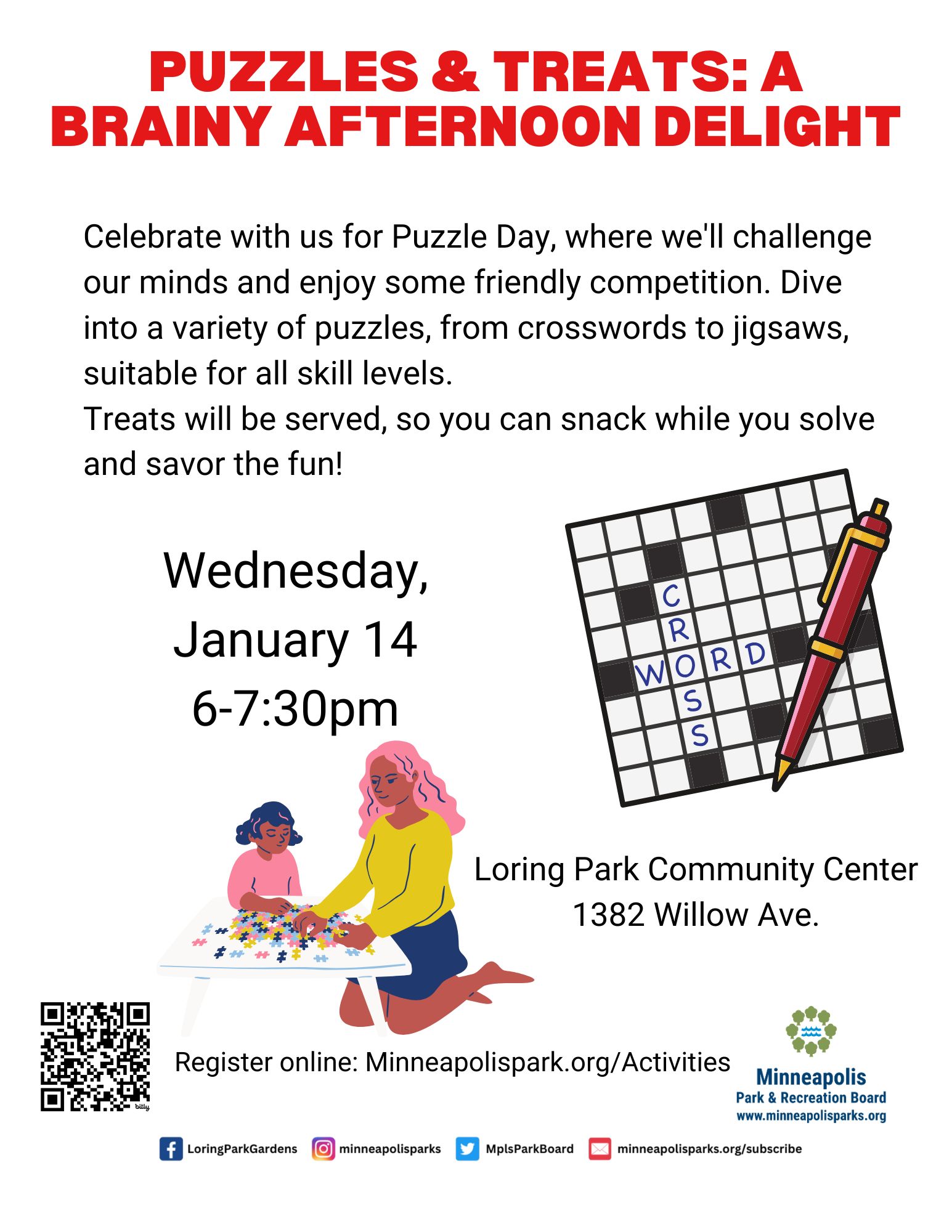 Puzzles & Treats at Loring Park