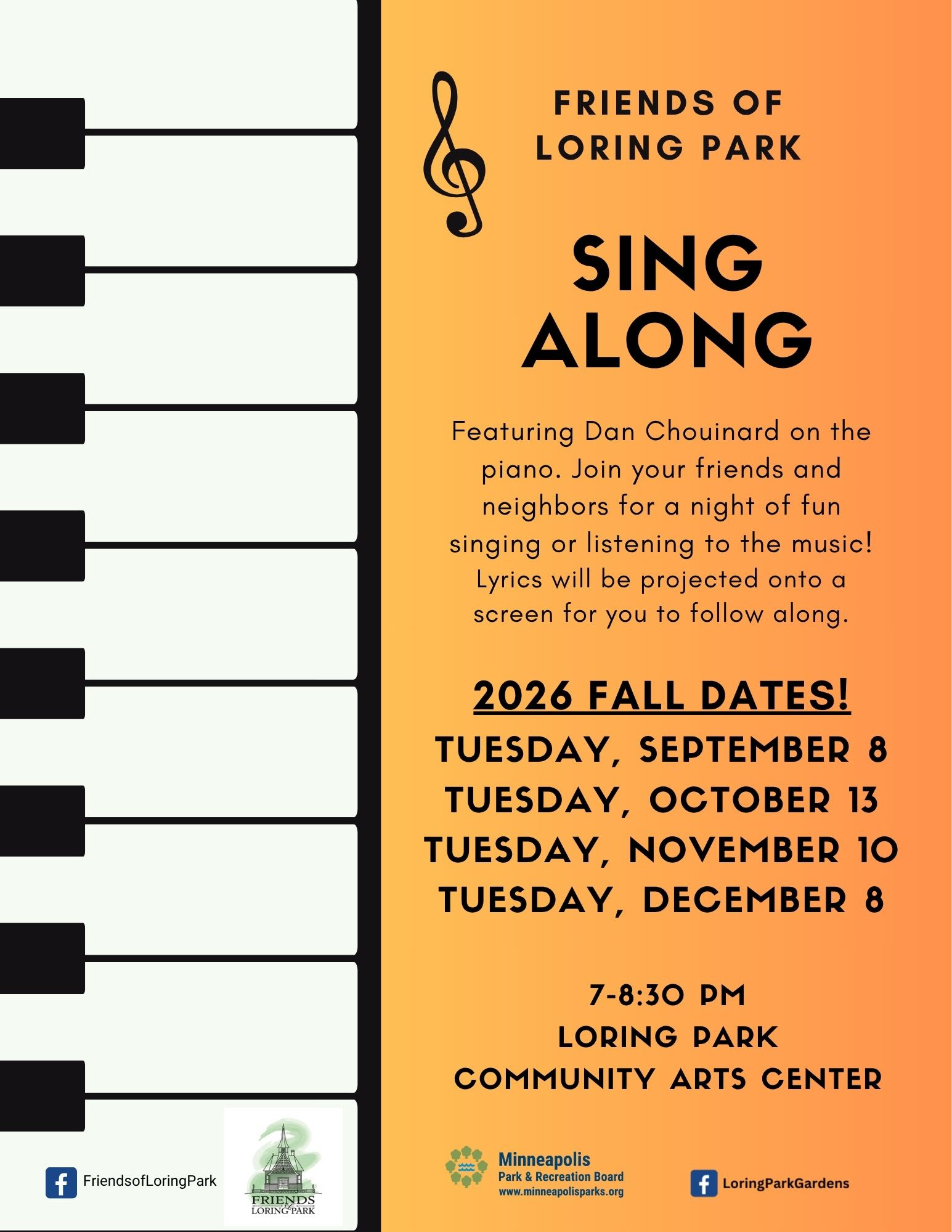 Loring Park Fall 2026 SingAlong